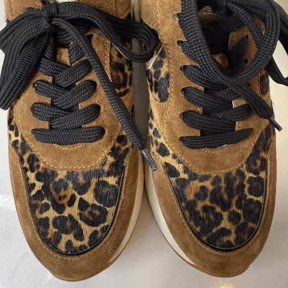 Voile Blanche Julia Flowee Sneaker Size US 6.5 EUR 37 Leopard Print Luxury - Picture 7 of 14